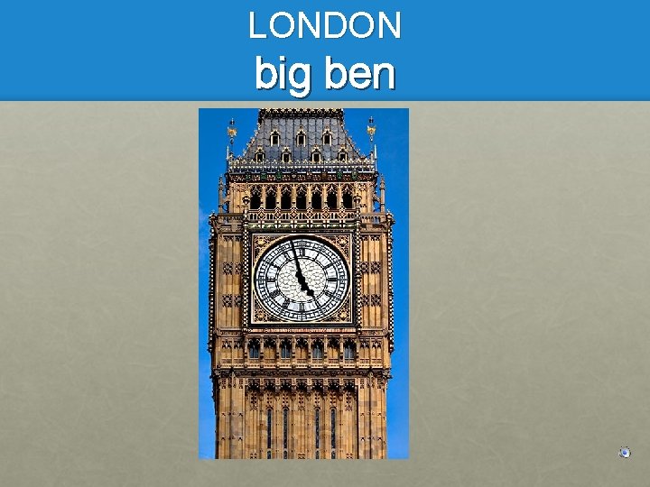 LONDON big ben 