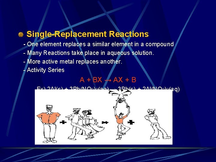 Single-Replacement Reactions - One element replaces a similar element in a compound - Many Single-Replacement Reactions - One element replaces a similar element in a compound - Many