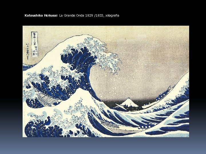Katsushika Hokusai La Grande Onda 1829 /1833, xilografia 