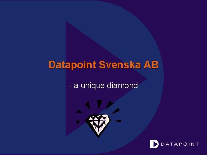 Datapoint Svenska AB - a unique diamond 