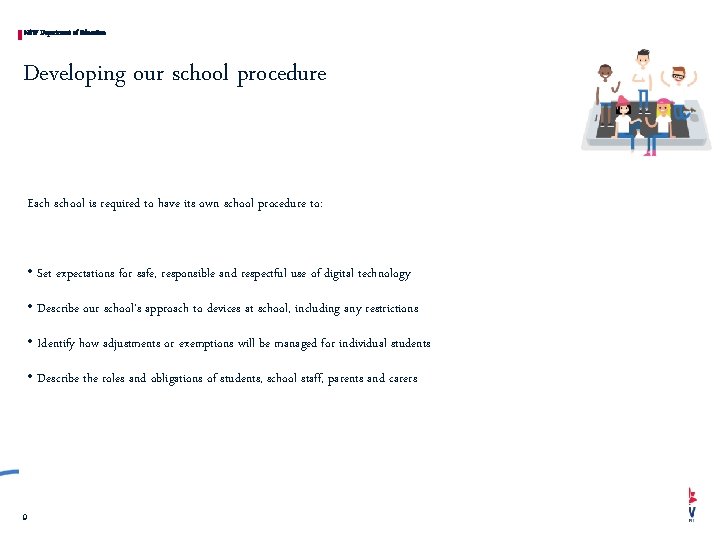 NSW Department of Education Developing our school procedure Each school is required to have NSW Department of Education Developing our school procedure Each school is required to have