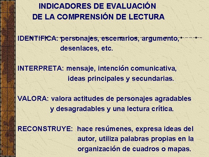 IMPORTANCIA DE LA LECTURA EN EL PROCESO EDUCATIVO