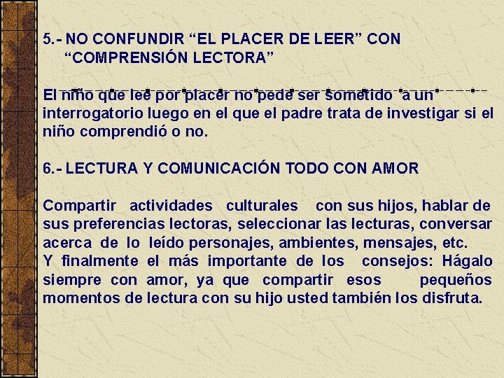 IMPORTANCIA DE LA LECTURA EN EL PROCESO EDUCATIVO