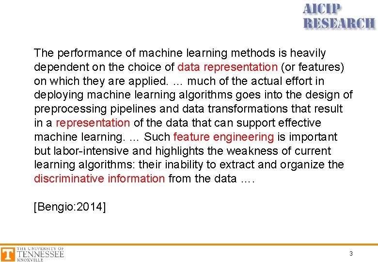 The performance of machine learning methods is heavily dependent on the choice of data