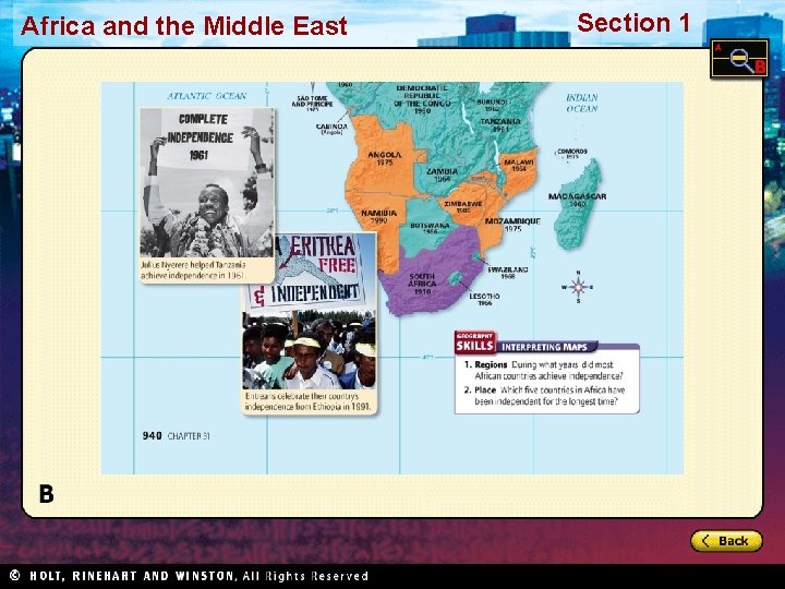 Africa and the Middle East Section 1 