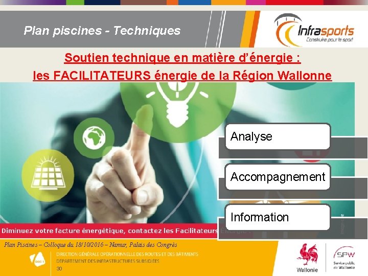 Plan piscines - Techniques Soutien technique en matière d’énergie : les FACILITATEURS énergie de