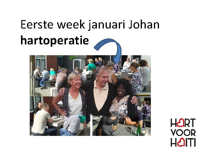 Eerste week januari Johan hartoperatie 