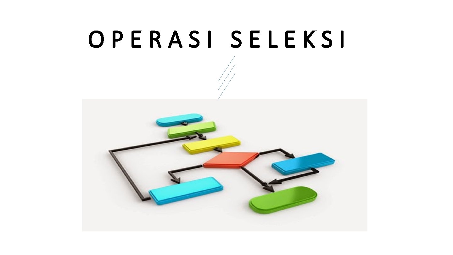 OPERASI SELEKSI 