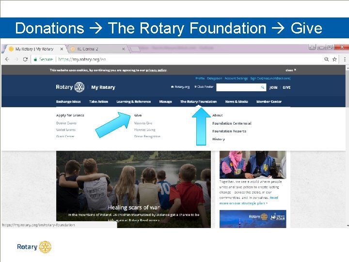 Donations The Rotary Foundation Give 