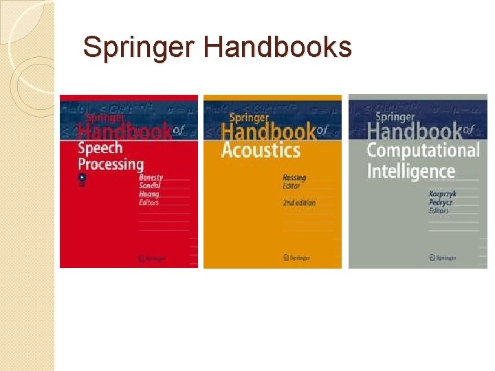 Springer Conference Book Book and Journal Publishing Collaboration in Research Dissemination
