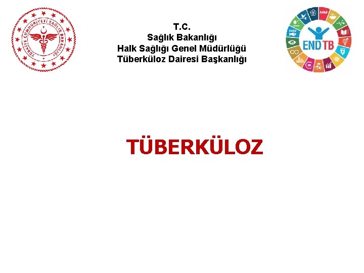 T. C. Sağlık Bakanlığı Halk Sağlığı Genel Müdürlüğü Tüberküloz Dairesi Başkanlığı TÜBERKÜLOZ 