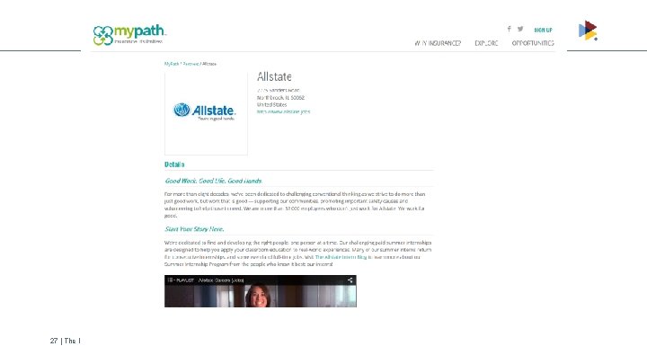 27 | The Institutes Risk and Insurance Knowledge Group 