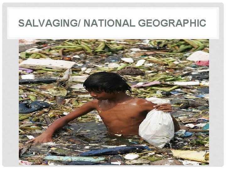 SALVAGING/ NATIONAL GEOGRAPHIC 
