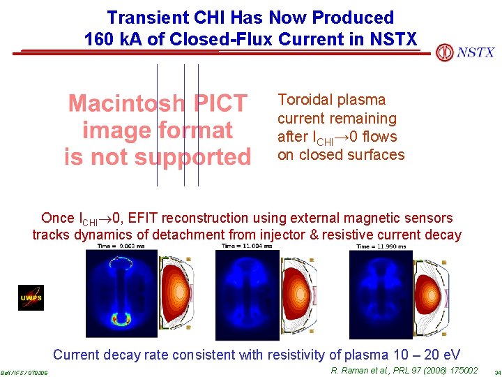 Transient CHI Has Now Produced 160 k. A of Closed-Flux Current in NSTX Toroidal