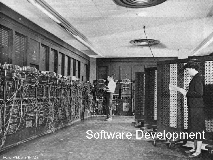 Software Development Source: Wikipedia (ENIAC) 