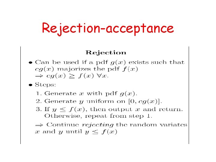 Rejection-acceptance 