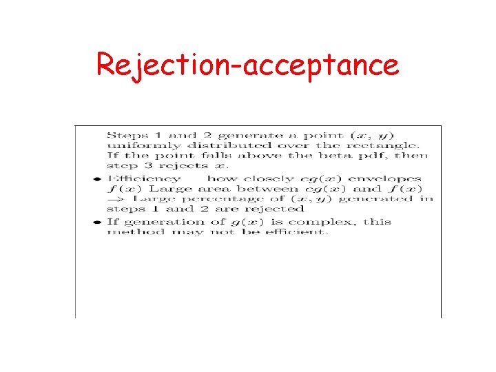 Rejection-acceptance 