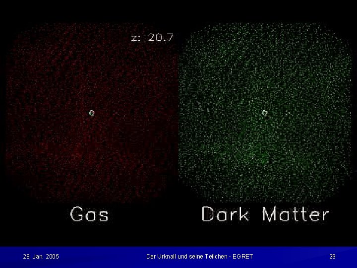 28. Jan. 2005 Der Urknall und seine Teilchen - EGRET 29 