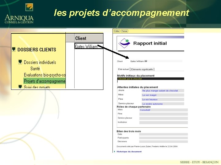 les projets d’accompagnement 