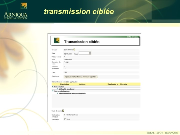 transmission ciblée 