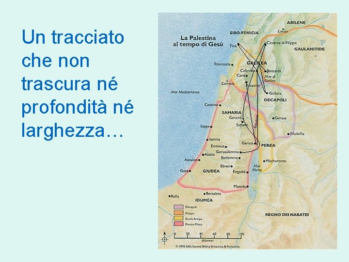 Un tracciato che non trascura né profondità né larghezza… 