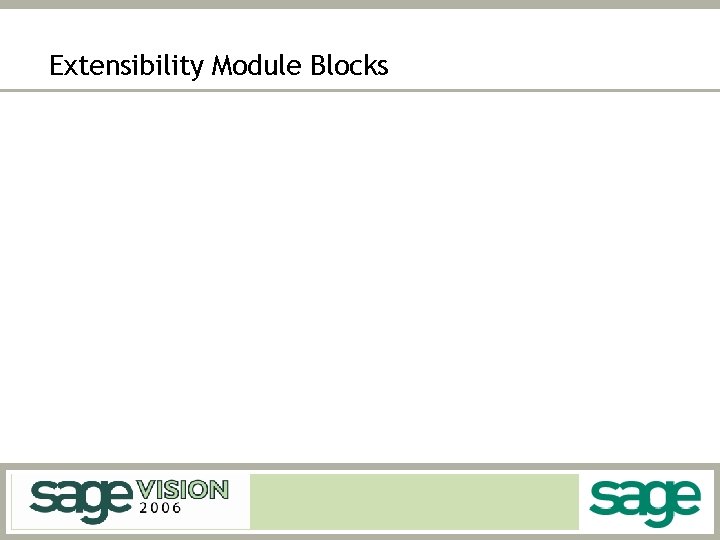 Extensibility Module Blocks 