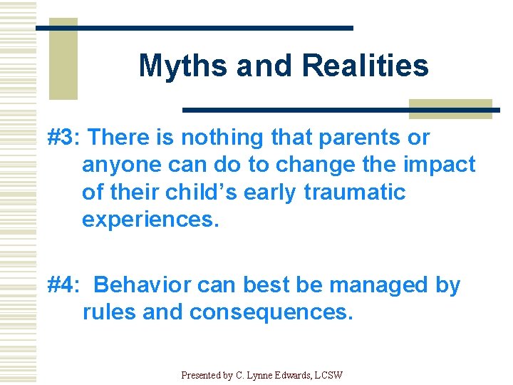 Myths and Realities #3: There is nothing that parents or anyone can do to