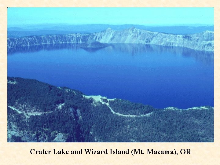 Crater Lake and Wizard Island (Mt. Mazama), OR 