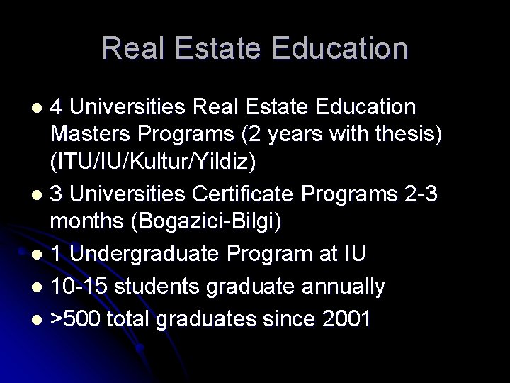 Real Estate Education 4 Universities Real Estate Education Masters Programs (2 years with thesis)