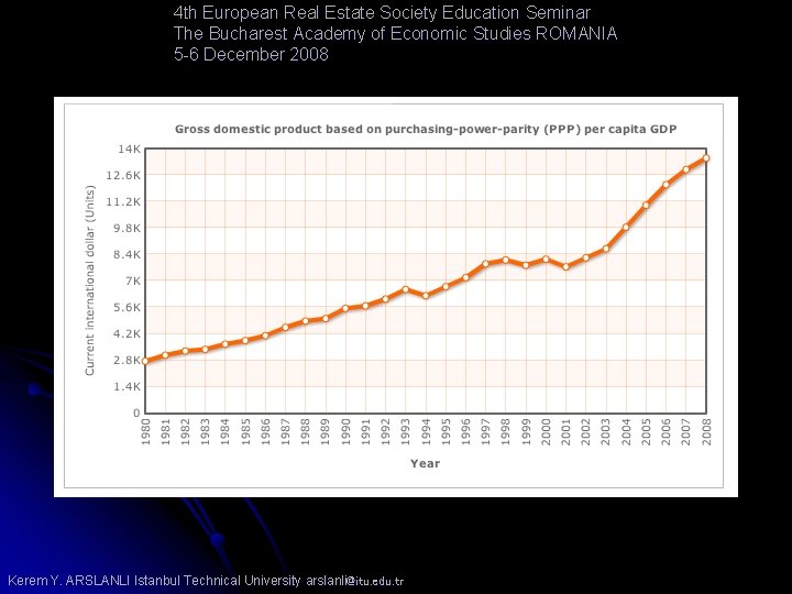 4 th European Real Estate Society Education Seminar The Bucharest Academy of Economic Studies