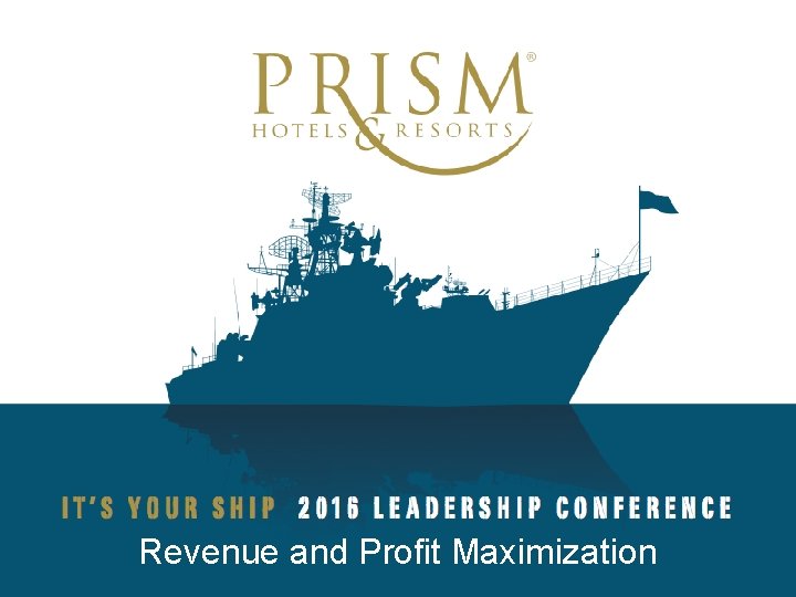 Revenue and Profit Maximization 