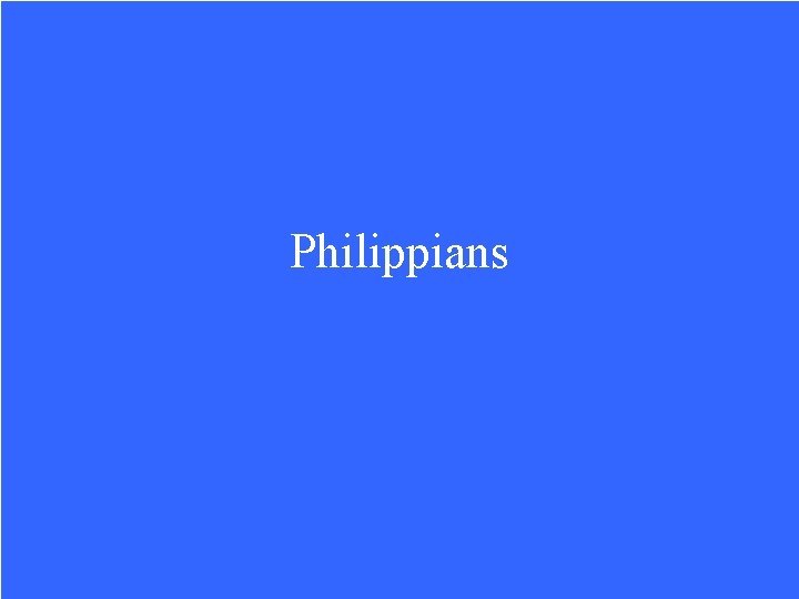 Philippians 