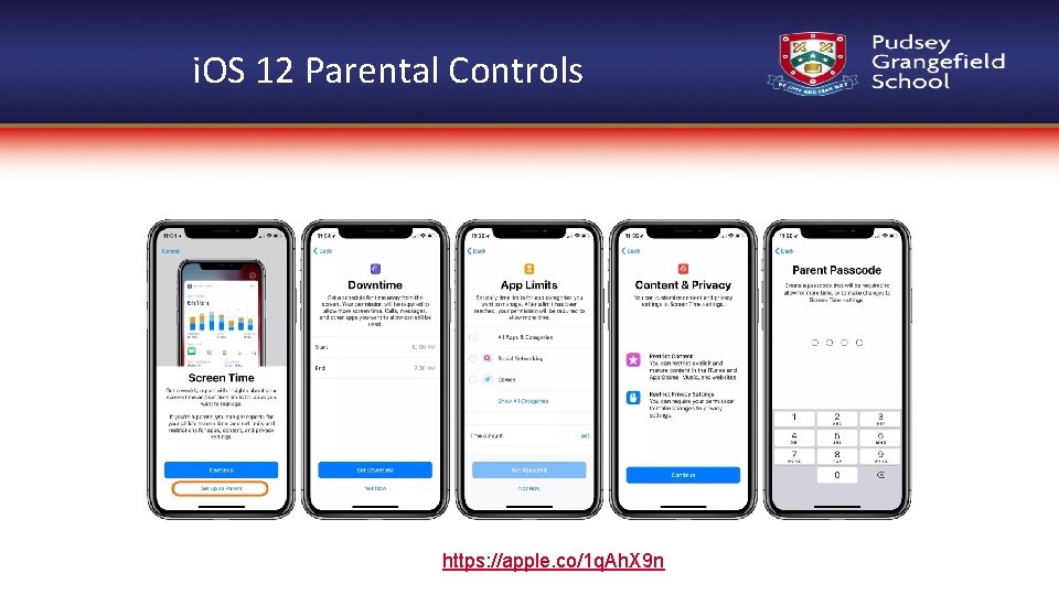 i. OS 12 Parental Controls https: //apple. co/1 q. Ah. X 9 n 