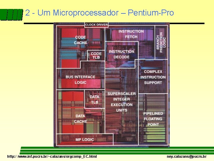 2 - Um Microprocessador – Pentium-Pro http: / /www. inf. pucrs. br/~calazans/orgcomp_EC. html ney.