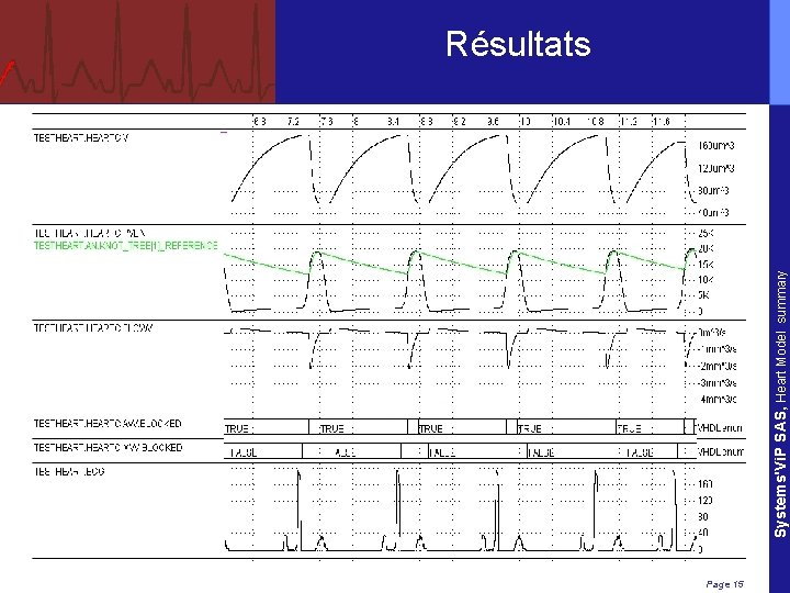 Systems'Vi. P SAS, Heart Model summary Résultats Page 15 