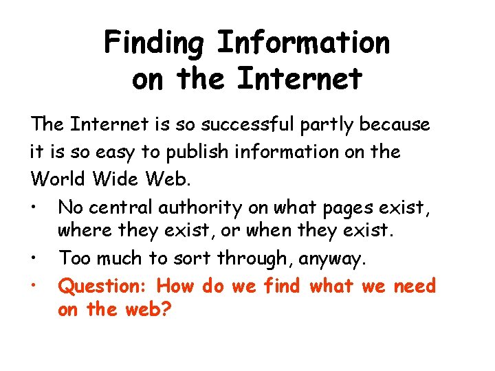 CPSC 156 a The Internet CoEvolution of Technology
