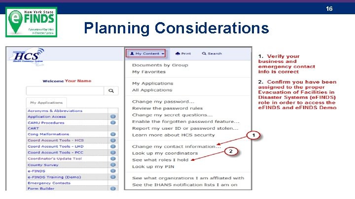 16 Planning Considerations 