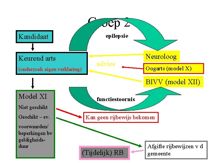 Groep 2 Kandidaat Keurend arts (onderzoek eigen verklaring) epilepsie advies Neuroloog Oogarts (model X)
