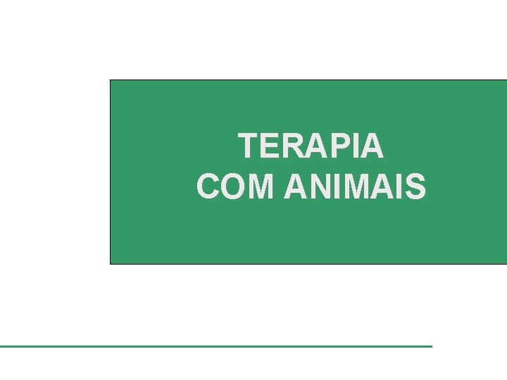 TERAPIA COM ANIMAIS 