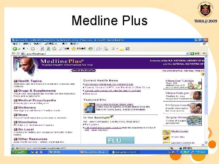 Medline Plus TMUL@2009 