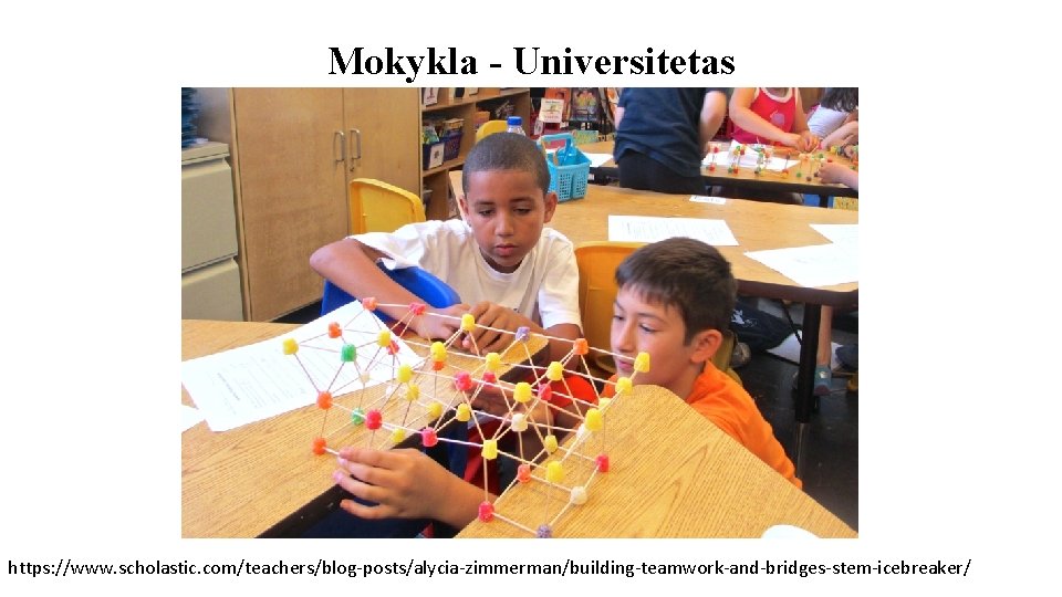 Mokykla - Universitetas https: //www. scholastic. com/teachers/blog-posts/alycia-zimmerman/building-teamwork-and-bridges-stem-icebreaker/ 
