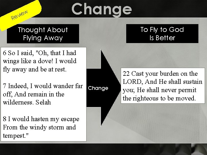 w ie ev R Change To Fly to God Is Better Thought About Flying