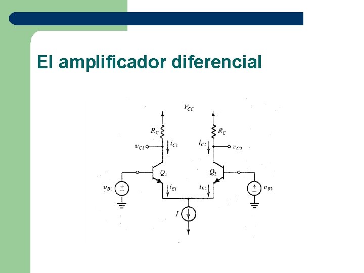 El amplificador diferencial 