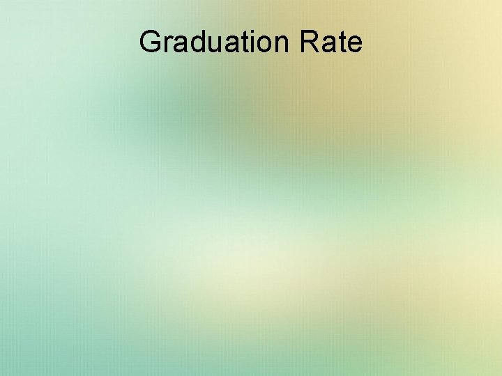 Graduation Rate 