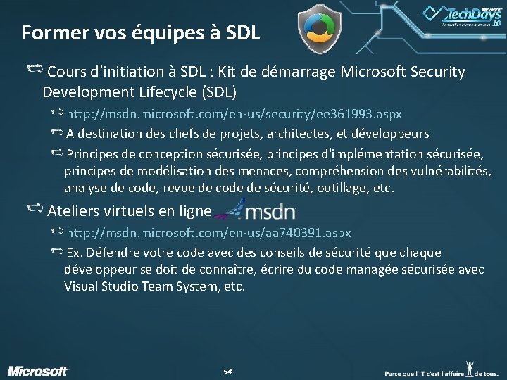 Former vos équipes à SDL Cours d'initiation à SDL : Kit de démarrage Microsoft