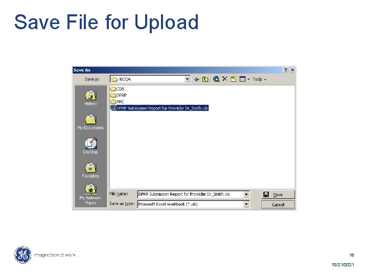 Save File for Upload 16 10/21/2021 