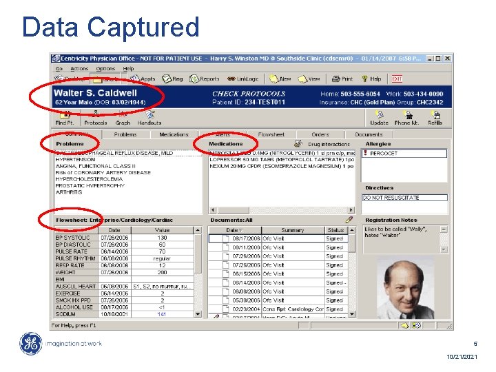 Data Captured 5 10/21/2021 