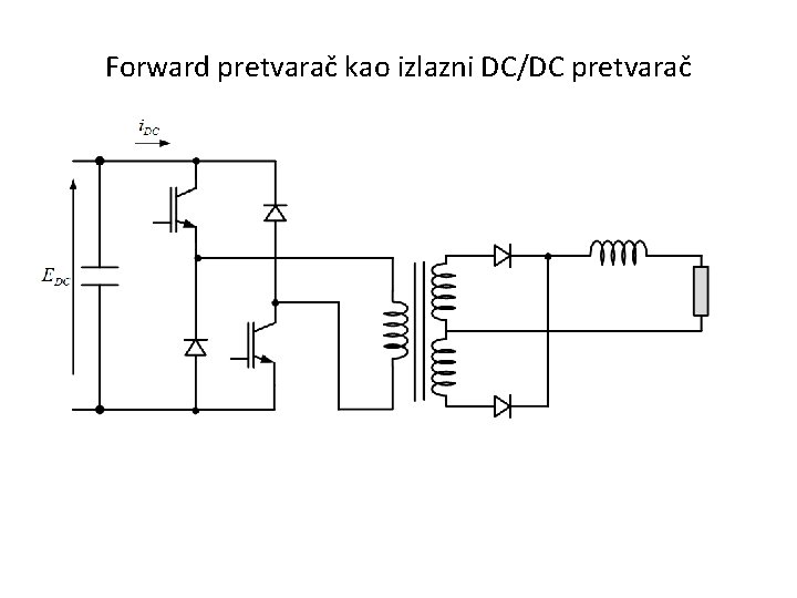 Forward pretvarač kao izlazni DC/DC pretvarač 
