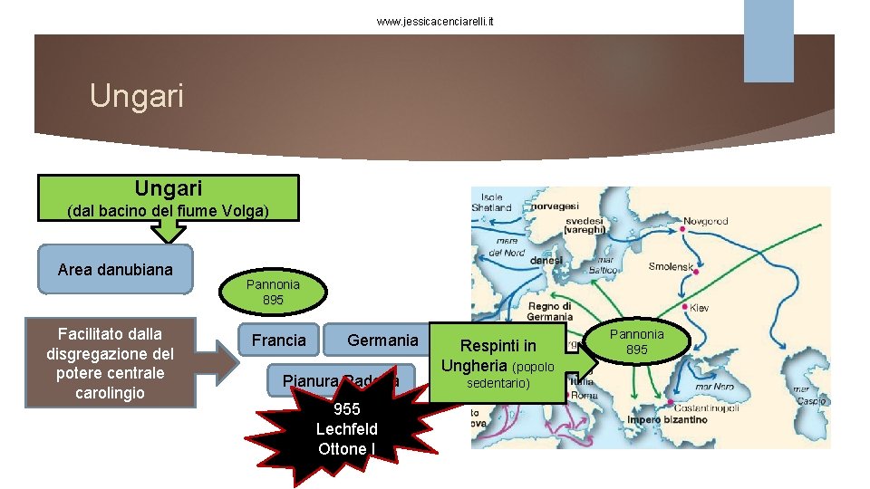 www. jessicacenciarelli. it Ungari (dal bacino del fiume Volga) Area danubiana Facilitato dalla disgregazione