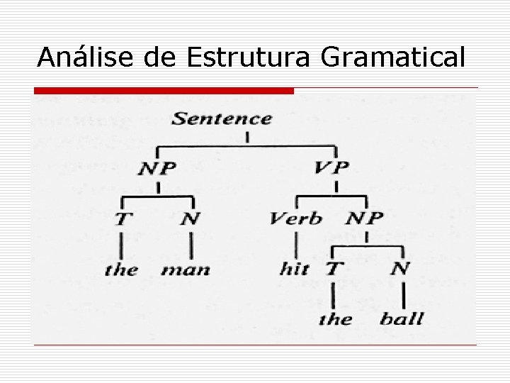 Análise de Estrutura Gramatical 